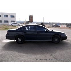 2004 Chevrolet Impala, 135,514 Miles VIN: 2G1WF55KX49412320 Sedan, FWD, V6, 3.8L Title # 04267134A67