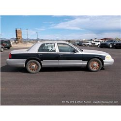 2004 Ford Crown Victoria, 97,996 Miles VIN: 2FAFP71W84X103035 Sedan, RWD, V8, 4.6L Title # 03308134A