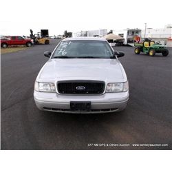 2008 Ford Crown Victoria, 97,540 Miles VIN: 2FAFP71V38X141236 Sedan, RWD, V8, 4.6L Title # 08064134A
