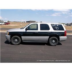 2007 Chevrolet Tahoe, 163,362 Miles VIN: 1GNEC03037R414959 Sport Utility 4 Door, Police / Special Se