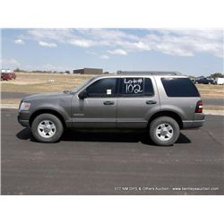 2006 Ford Explorer, 4WD, 166,658 Miles VIN: 1FMEU72E66UB03786 4 Door Wagon, 4WD, V6, 4.0L (244 CID),