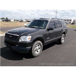 2006 Ford Explorer, 4WD, 129,451 Miles VIN: 1FMEU72E46UB03785 SUV,4WD, V6, 4.0L Title # 06083134A962