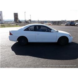 2001 Honda Civic, 81,692 MILES VIN: 1HGEM22991L097914                        COUPE, FWD, I4, 1.7L TI