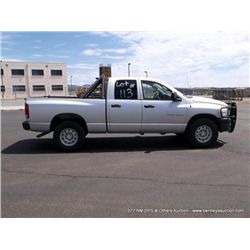 2006 Dodge Ram 1500 Pickup, 4WD, 123,772 MILES VIN: 1D7HU18P66J222971                        PICKUP,