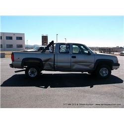 2003 Chevrolet 2500HD Silverado, 4WD, 144,038 MILE VIN: 1GCHK29U13E274412                        PIC