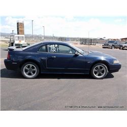 2001 Ford Mustang, 140,478 Miles VIN: 1FAFP42X11F203555  Coupe, RWD, V8, 4.6L TITLE # 01192734A34280