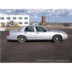1999 Ford Crown Victoria, 186,757 MILES VIN: 2FAFP71WXXX178694                        SEDAN, RWD, V8