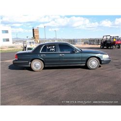 1999 Ford Crown Victoria, 130,448 MILES VIN: 2FAFP71W6XX178689                        SEDAN, RWD, V8