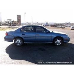 1999 Chevrolet Malibu, 121,798 MILES VIN: 1G1ND52M3XY137042                        SEDAN, FWD, V6, 3