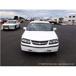 2005 Chevrolet Impala, 117,947 Miles VIN: 2G1WF55K259375118 Sedan, FWD, V6, 3.8L Title # 05269134A42