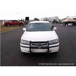 2004 Chevrolet Impala, 133,449 Miles VIN: 2G1WF55K449282339 Sedan, FWD, V6, 3.8L Title # 04065134A28
