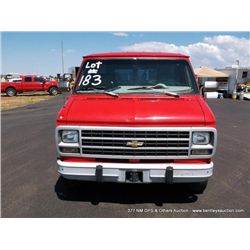 1994 Chevrolet Chevy Van, 104,775 Miles VIN: 1GCDG15H3RF150437 Full-Size, RWD, V8, 5.0L Title # 1318