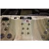 Image 3 : 82" X 78" CAL SPAS HOT TUB WITH EL DORADO INTERIOR AND PREFERRED SMOKE CABINET.