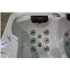 Image 6 : 82" X 62" CAL SPAS ESCAPE SERIES HOT TUB WITH SAHARA INTERIOR AND MAHOGANY CABINET.