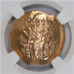 Byzantine, Nicaea Gold Hyperpyron, NGC AU (63653)