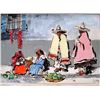 Image 3 : Original Mexican Marketplace Painting by Guetthoff