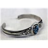 Image 2 : Navajo Sterling Turquoise Bracelet