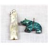 Image 1 : Zuni Handcarved Bear Fetish Pendants