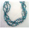Image 2 : Navajo Heishi Turquoise Nugget Multi-Strand Necklace