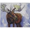 Image 3 : Original Oil Painting "Clyde" on Canvas by Savarese