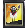 Image 1 : Framed & Matted Original Painting by M. Cheromiah
