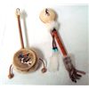 Image 1 : Plains Indian Dance Rattle and Drum Rattle