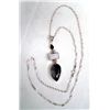 Image 3 : Sterling Silver Rutile Quartz Pendant & Chain