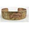 Image 2 : Navajo Brass on Copper Storyteller Bracelet