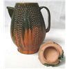 Image 2 : Antique Tepache Pineapple Redware Pitcher with Lid