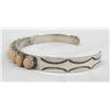 Image 4 : Zuni Pink Mother of Pearl Sterling Bracelet