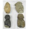 Image 1 : 4 Prehistoric Stone Axehead Collection