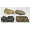 Image 2 : 4 Prehistoric Stone Axehead Collection