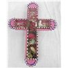 Image 5 : Mexican Tin and Glass Milagra Cross