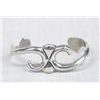 Image 1 : Navajo Sterling Sandcast Bracelet