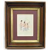 Image 1 : 1966 Framed & Matted Print by Artist Jerome Tiger
