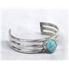 Image 2 : Navajo Sterling Turquoise Bracelet