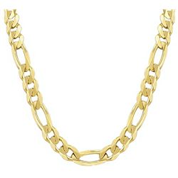 20" 14k Solid Gold Figaro Chain 4.70mm wide