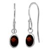 Image 1 : 14k Gold 1.0ct Garnet Fish Hook Earrings