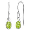 Image 1 : 14k Gold 1.0ct Peridot Fish Hook Earrings