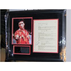 Al Pacino  Scarface  Signed Script Page