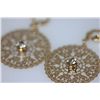 Image 1 : 14K GOLD PLATED CZ CLEAR EARRINGS