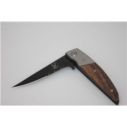 COLLECTORS EDITION 8" CARBON STEEL WOOD HANDLE FOLDING