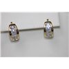 Image 1 : 14K GOLD PLATED AND CZ SMALL HOOP EARRINGS