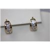 Image 2 : 14K GOLD PLATED AND CZ SMALL HOOP EARRINGS