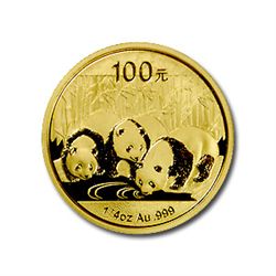 Chinese Gold Panda Quarter Ounce (Date of our choice)