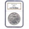 Image 1 : Certified Uncirculated Silver Eagle MS69 NGC (Date of o