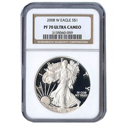 Certified Proof Silver Eagle PF70 2008