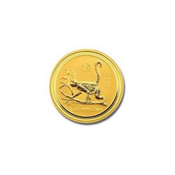 Australian Lunar Gold Twentieth Ounce Gold Monkey