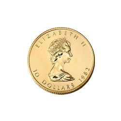 Canada Maple Leaf Quarter Ounce Gold Coin (Date Our Cho