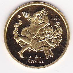 Gibraltar 5th Ounce Gold Royal, Cherub (dates our choic